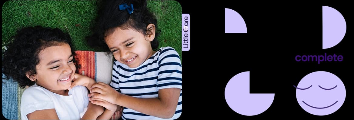 Desktop illustration of Little Care’s child counseling and parent support