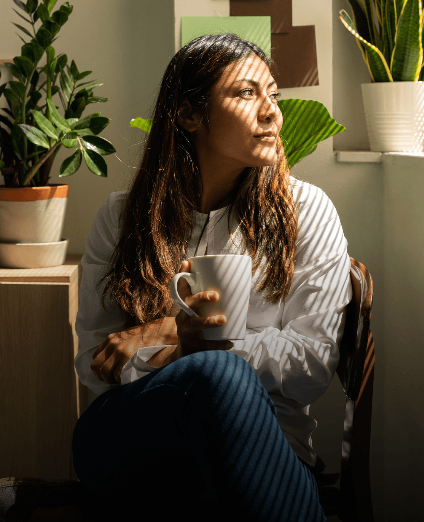 Person working online