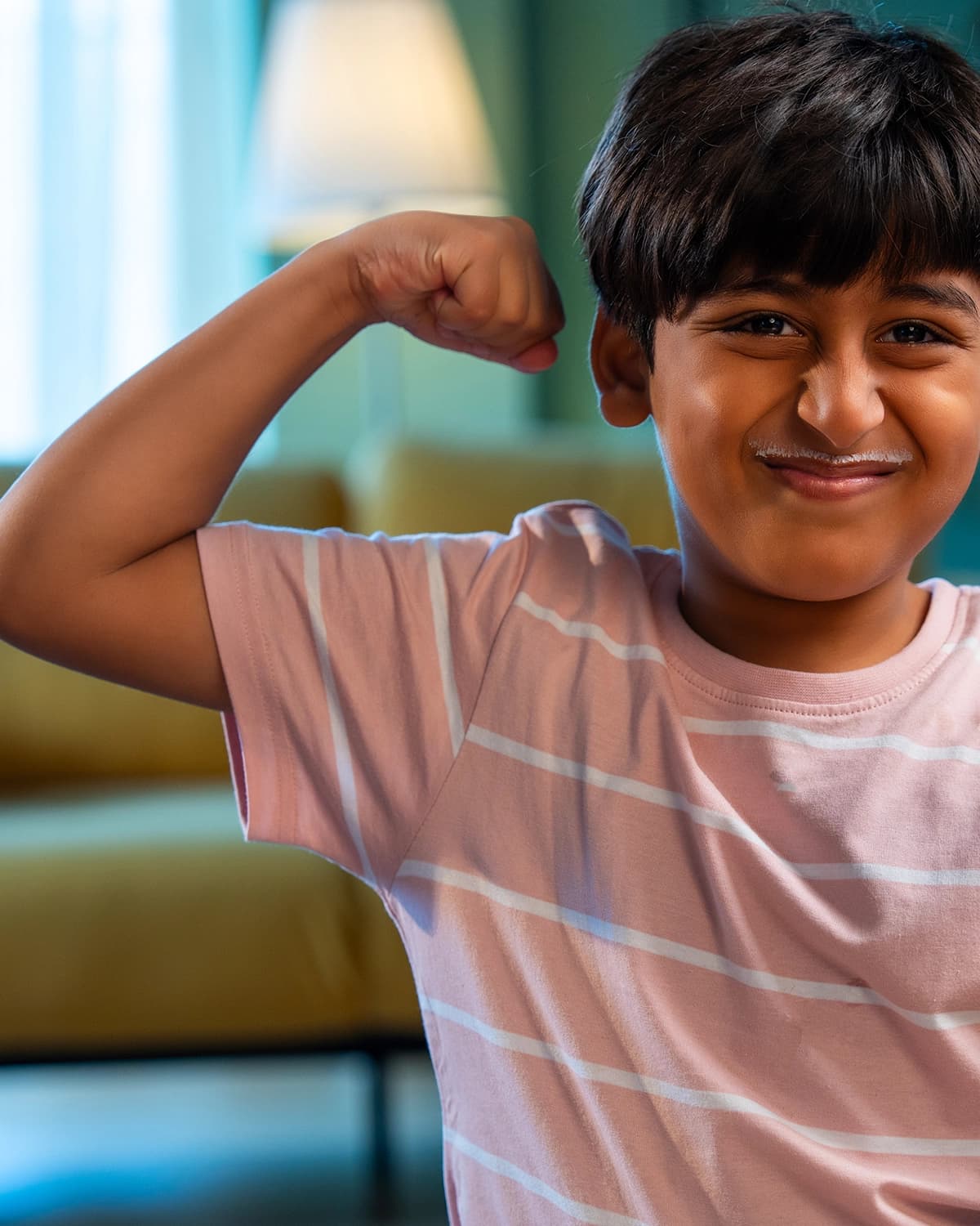 Child managing anxiety and sadness